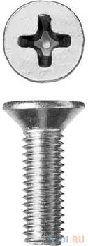 Винт DIN 965, M5 x 16 мм, 5 кг, кл. пр. 4.8, оцинкованный, ЗУБР