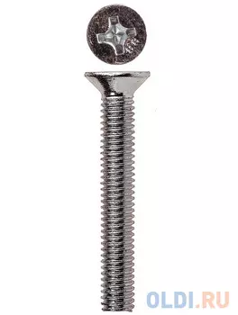 Винт DIN 965, M5 x 55 мм, 5 кг, кл. пр. 4.8, оцинкованный, ЗУБР