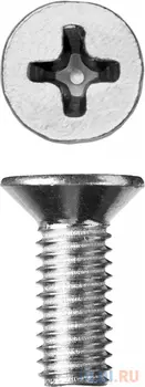 Винт DIN 965, M6 x 16 мм, 5 кг, кл. пр. 4.8, оцинкованный, ЗУБР