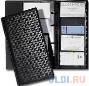 Визитница Durable Visifix centium на 200 карт 200 шт черный 240301