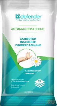 Влажные салфетки Defender CLN 30330 15 шт