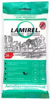 Влажные салфетки Fellowes Lamirel LA-21617(01) 24 шт