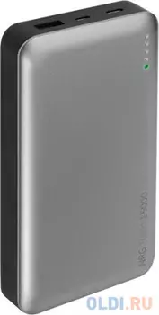Внешний аккумулятор Deppa NRG Turbo 15000 mAh, 3,1A, черный/графит