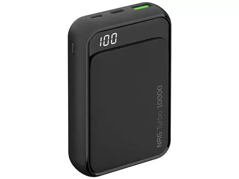 Внешний аккумулятор Deppa NRG Turbo Compact 10000 мАч QC/PD 3.0 18W, LED экран