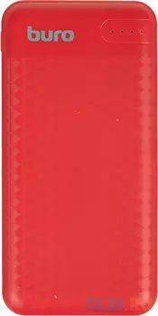 Внешний аккумулятор Power Bank 10000 мАч Бюрократ BP10G красный BP10G10PRD