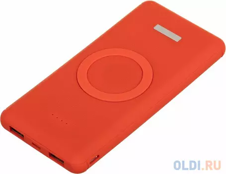 Внешний аккумулятор Power Bank 10000 мАч Бюрократ BPQ10F красный BPQ10F18PRD