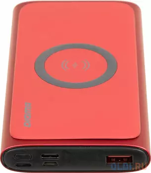 Внешний аккумулятор Power Bank 10000 мАч Digma DGPQ10G красный DGPQ10G22CRD