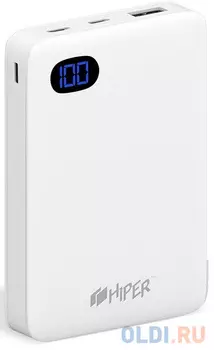 Внешний аккумулятор Power Bank 10000 мАч HIPER SN10000 BLACK белый