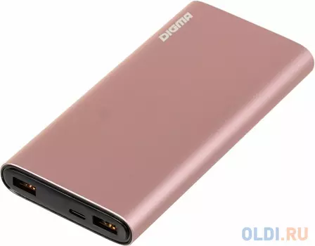 Внешний аккумулятор Power Bank 20000 мАч Digma DGPF20F розовый DGPF20F22APN