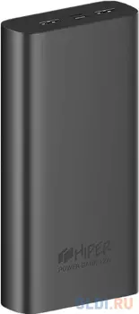 Внешний аккумулятор Power Bank 20000 мАч HIPER Metal 20K серый