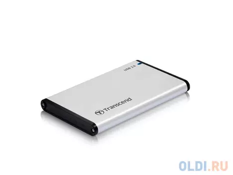 Внешний контейнер для HDD 2.5" SATA Transcend StoreJet 25S3 TS0GSJ25S3 USB3.0 серебристый