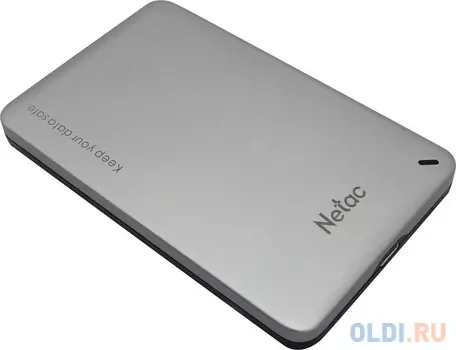 Внешний корпус NETAC WH12  для HDD/SSD 2.5" SATA -> USB3.0 серебристый, C to C cable