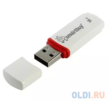 Внешний накопитель 16Gb USB Drive <USB2.0 Smartbuy Crown White (SB16GBCRW-W)