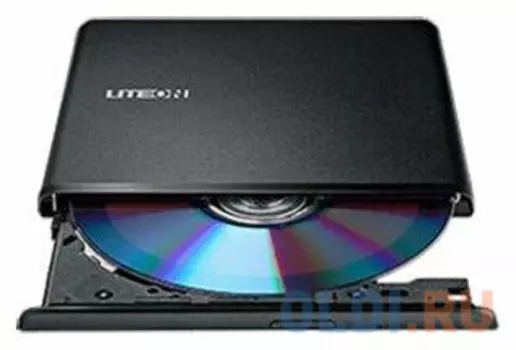 Внешний привод LiteOn ES-1/ES1-01 (DN-8A6NH) [ DVD-RW ext. Black Slim USB2.0]