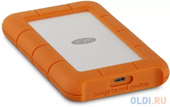 Внешний жесткий диск 2.5" USB-C 2Tb Lacie Rugged Mini STFR2000800 оранжевый