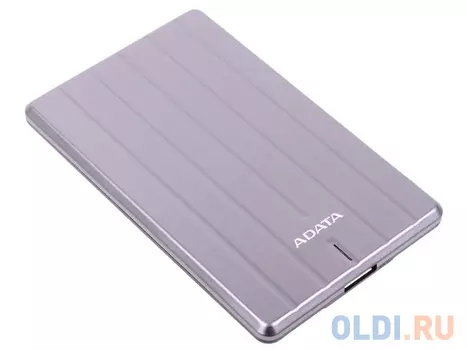 Внешний жесткий диск 1Tb Adata USB 3.1 AHC660-1TU31-CGY металл. корпус (9.6мм), цвет титановый