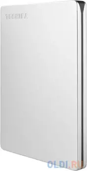 Внешний жесткий диск 1Tb Toshiba Canvio Slim 2.5" USB 3.0 серебро (HDTD310ES3DA)