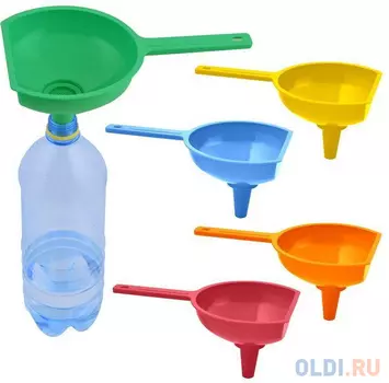 ВОРОНКА ПЛАСТ. 13*11 СМ С СИТЕЧКОМ И РУЧКОЙ (5/40) "МУЛЬТИДОМ" 76.60