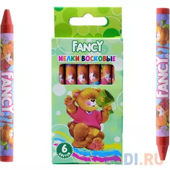 Восковые мелки Action Fancy 6 штук 6 цветов от 3 лет FWC100-6