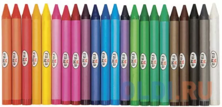 Восковые мелки ГАММА "Классические" 24 цв., 8,2*90мм, трехгранные, 21310180135, 2131018_01_35