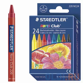 Восковые мелки Staedtler "Noris Club" 24 штуки 24 цвета