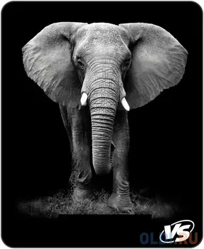 VS Коврик для компьютерной мыши "Фауна", "Слон" (194*233*3 мм),полипропилен+вспененный пластик [VS_A4812]