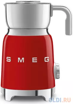 Вспениватель молока SMEG/ Стиль 50-х, Объем: 600 мл при нагреве и приготовлении шоколада (включая вес шоколада); 250 мл при вспенивании, Мощность: 500 Вт, красный