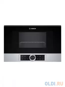 Встраиваемая микроволновая печь BOSCH BEL634GS1M Series 8,382 x 594 x 318, 900W, 21л, функция гриль, TFT Display, нерж.