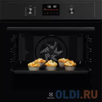 Встраиваемые электрические духовки ELECTROLUX/ Электрический духовой шкаф с конвекцией, приготовление на пару, объем 72 л, автопрограммы, очистка пир