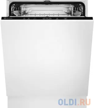 Встраиваемые посудомоечные машины ELECTROLUX/ Полноразмерная, 60см, без фасада,загрузка на 13 комплектов посуды, сенсорное управление, 5 программ, 59.