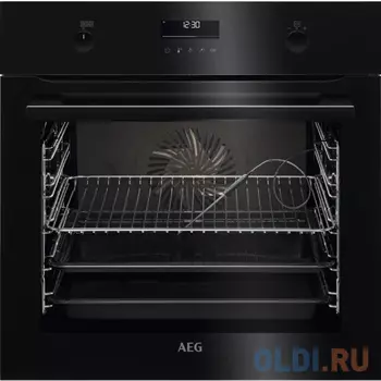 Встраиваемый духовой шкаф AEG/ Электрический духовой шкаф с конвекцией, приготовление на пару, объем 71 л, 8 режимов, автопрограммы, очистка каталитич