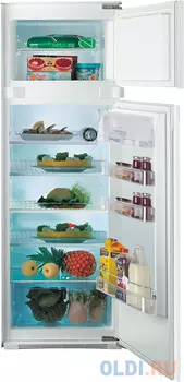 Встраиваемый холодильник INDESIT/ 157.6x54x54,5 см, 191/49 л, 35 дБ, LED освещение, морозильная камера сверху