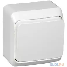 Выключатель BA10-001b Этюд 1клавишный открытой проводки 10А белый Schneider Electric