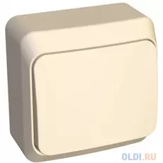 Выключатель BA10-001k Этюд 1клавишный открытой проводки 10А крем Schneider Electric