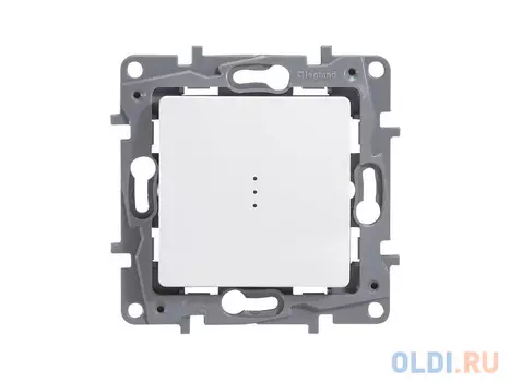 Выключатель Legrand ETIKA 10АХ с подсветкой на винтах белый 672303