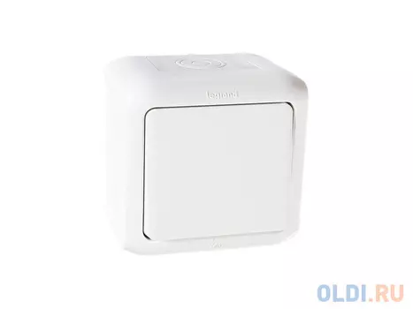 Выключатель Legrand Quteo 10А 1 клавиша белый 782300