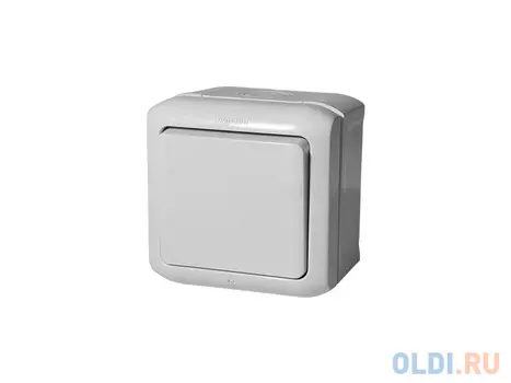 Выключатель Legrand Quteo 1-клавишный серый 782330