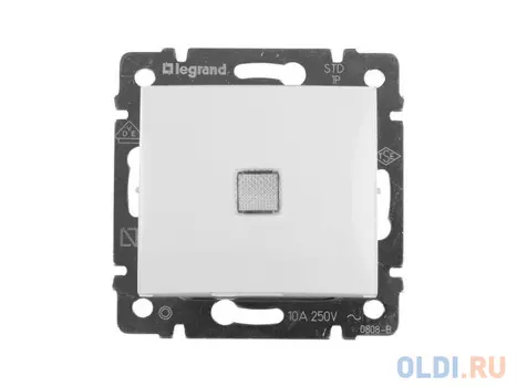 Выключатель Legrand Valena с подсветкой белый 774410