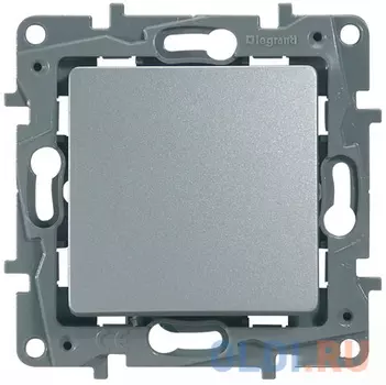 Выключатель одноклавишный, автоматические клеммы, Etika, 10AX, 250В~, алюминий