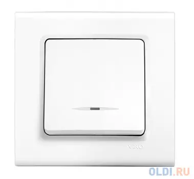 Выключатель Panasonic Linnera S скрыт. 1кл. IP20 белый глянцевый (упак.:1шт) (91400019-RU)