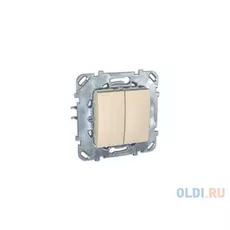 Выключатель Schneider Electric 2-клавишный бежевый MGU5.211.25ZD