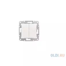 Выключатель Schneider Electric 2-клавишный бежевый SDN0300147