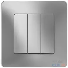 Выключатель SCHNEIDER ELECTRIC BLNVS100503 Blanca 3-кл. сп сх.1+1+1 10А 250В алюм.