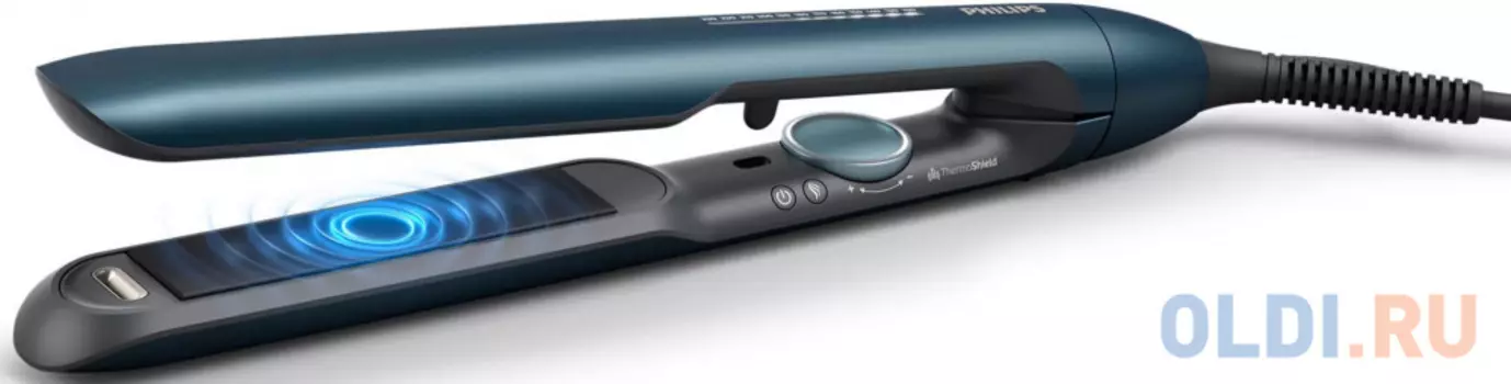 Выпрямитель для волос Philips BHS732/00Вт бирюзовый металлик