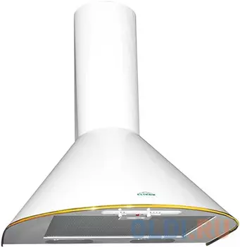 Вытяжка каминная Elikor Эпсилон 50П-430-П3Л белый-золотистый