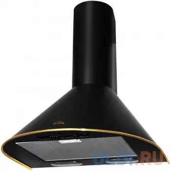 Вытяжка каминная Elikor Эпсилон 60П-430-П3Л черный/золото