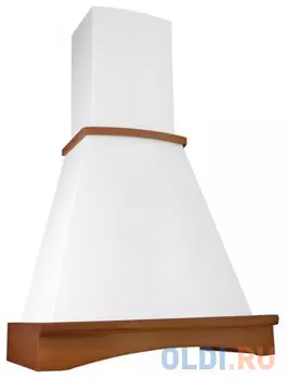 Вытяжка каминная Elikor Ротонда 50П-650-П3Л бежевый бук орех