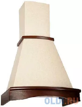 Вытяжка каминная Elikor Ротонда 60П-650-П3Л бежевый/бук/орех