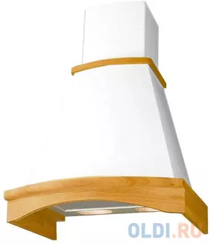 Вытяжка каминная Elikor Ротонда 60П-650-П3Л бежевый/дуб бежевый