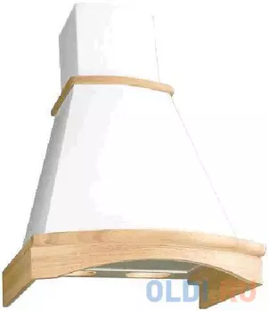 Вытяжка каминная Elikor Ротонда 60П-650-П3Л бежевый/дуб неокрашенный